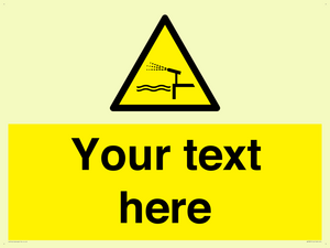 Custom warning water cannon